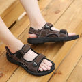Sandals Men's Summer 2023 New Student Open Toe Casual Versatile Velcro Ultra Light and Super Soft Non-Slip Beach Shoes. 