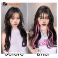 Colorful Hair Extensions Curly One Clip in Synthetic Long Hairpiece For Girls Women Kid Multi-colors Party Highlights Wig Piece. 