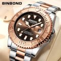 2023 New BINBOND B930 Design Top Brand Men's Sports Quartz Watches Stainless Steel 30M Waterproof Luxury Men Wristwatch. 