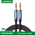 U GREEN AV112 3.5mm Aux Audio Cable for iPhone, iPad or Smartphones, Tablets, Media Players. 