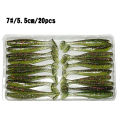 20Pcs 5.5cm Luminous  Soft Silicone Artificial Lure Wobbler Fish Swim Bait. 