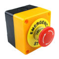Durable 2Pcs Red Mushroom Emergency Stop Shut Off Push Button Switch No + Nc 22Mm Cnc Gecko. 