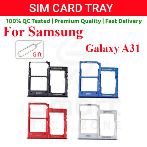 Samsung Galaxy A31 Sim Tray Micro SD Card Slot with Sim Ejector Pin Replacement Part