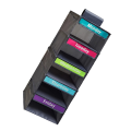 5-Shelf Weekly Clothes Organizer with 5 Side Pockets Hanging Closet Organizer with Labeled Days Hanging Storage Shelves. 