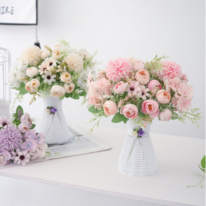 1%20Bouquet%20Silk%20Cloth%20Artificial%20Flower%20Home%20Office%20Ornament%20Wedding%20Party%20Decor%20-%20Image%207