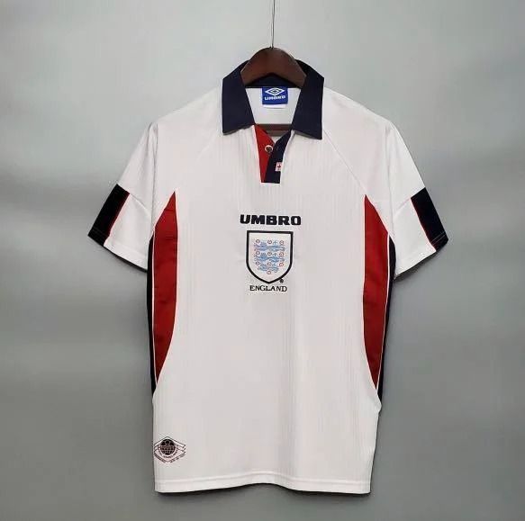 England 1998 World Cup Home Kit Half Sleeve – Retro Jersey