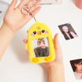 Cloth Plush Ferrule High-quality 5 Colors Cartoon card holder Girls' card sleeve for Students Kpop fans Photo card collectors. 