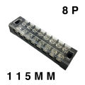 8 Way Double Row Terminal Block TB-2508 600V 25A 8P Double Row 8 Pin Terminal Block Terminal Block Wire Connector TB-2508 8P Double Row Terminal Block 600V 25A.
