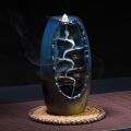 【Daily Necessities For Anyone Store】Mountain Handicraft Incense Holder Ceramic Backflow Waterfall oke Incense Burner Censer Holder Gift Decor.