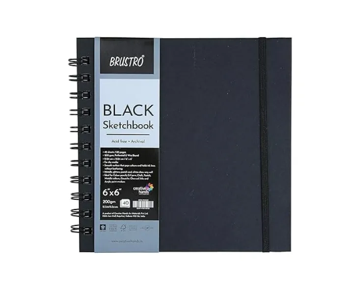 Papertree%20Black%20Sketchbook,%20Wiro%20Bound,%20Size%206"%20x%206"%20Inches,%20200GSM%20(40%20Sheets)%2080%20Pages%20-%20Image%206