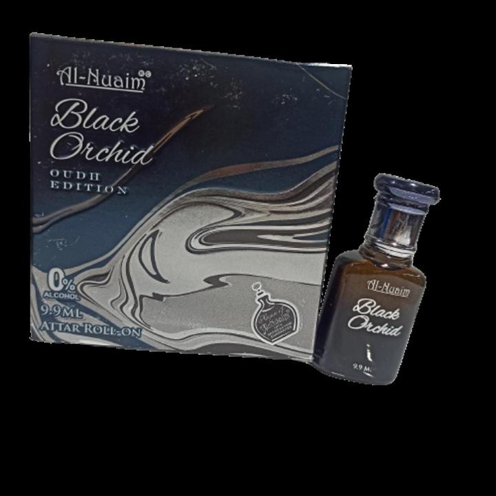 Huile De Parfum Concentrée Al Nuaim 'Black Orchid Luxury Oud' - 9,9 Ml - Sans Alcool - Notes Oud, Vanille, Rose - Expire Janvier 2026