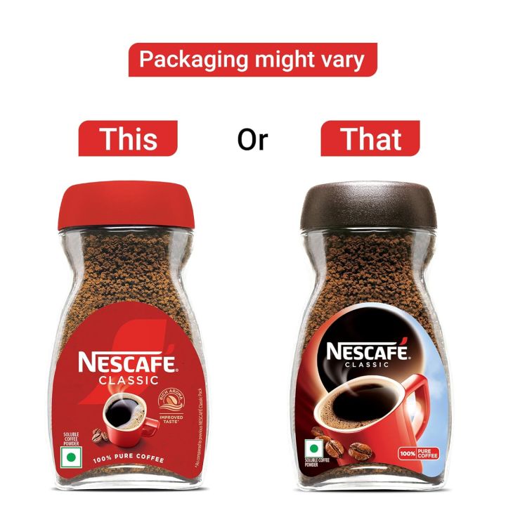 NESCAFE Classic Instant Coffee Powder | Great start to your morning | Coffee | 50 g Jar