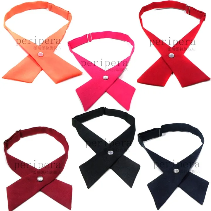 Crisscross%20bow%20tie%20fashionsolid%20color%20detachable%20collar%20jk%20Apparel%20Accessories%20-%20Image%204