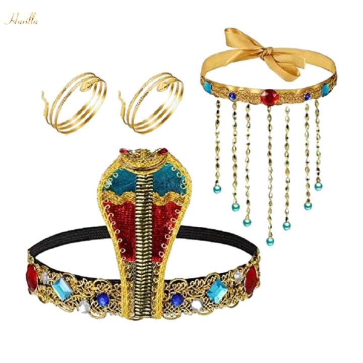 4x%20Women's%20Costume%20Accessories%20Snake%20Shaped%20Headdress%20Dress%20up%20for%20Carnival%20Cosplay%20-%20Image%203
