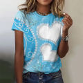 Women's T-Shirts Summer Fashion Harajuku 3D Butterfly Printed Short Sleeve Tops Female Clothing Casual O-neck Oversized T Shirts.
