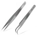 Precision Stainless Steel Straight & Curved Tweezers For Universal Use.