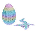 3D Printed Gem Dragon, Crystal Winged Dragon, Rotatable And Poseable Joints 3D Articulated Flying Dragon EggToys For Autism ADHD.