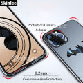 Phone case For Honor 90 Lite Back cover Luxury Frosted Matte Back Slim Metal Bat Man Non-slip Protective Cases For Honor90 Pro Cover cases.