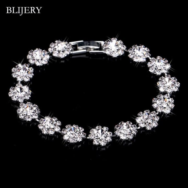 BLIJERY%20Luxury%20Crystal%20Bracelets%20For%20Women%20Silver%20Plated%20Rhinestone%20Charm%20Bracelets%20&%20Bangles%20Femme%20Bridal%20Wedding%20Jewelry%20Gifts%20-%20Image%204