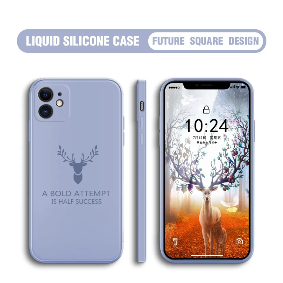 BILI for OPPO Find X2 Pro Back Cover Simple Antlers Ultra Thin