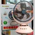 Jy Super JY-2570 Professional 6 Battery Rechargeable Portable Table Fan. 