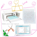 12 Sheets Mylar Sheet 12 X 12 Inch Milky Translucent PET Blank Stencil Making Sheet Easy Install.