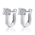100% Real 925 Sterling Silver U Type Earring Korean Earrings for Women New Jewelry Gifts CME1504.