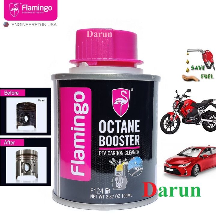 Flamingo Carbon Cleaner, for Motorcycle/Car 100ml (F124) Flamingo PEA Carbon Cleaner, Fuel Additive fuel saver Gasoline