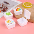 【Limited Quantity】 1/4Pcs Mini Square Portable Sauce Bottle Bento Sub-Bottling Plastic Sauce Boxes Dounp. 