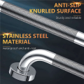 2X 12-Inch Non-Slip Shower Grab Bar Chrome-Plated Stainless Steel Bathroom Grab Bar with Textured Handle. 