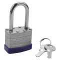 2 Pack Padlocks with Keys Shackle Padlocks Long Lock Heavy Duty Key Padlock Weatherproof Locks for Garden Shed Garage. 