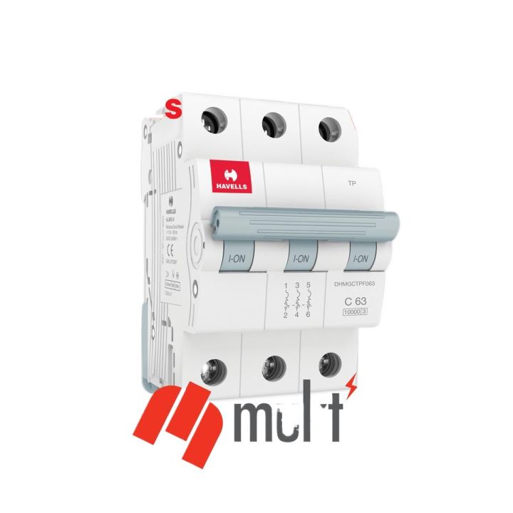 HAVELLS MCB TP 32A 10kA Miniature Circuit Breaker Three Pole 3P