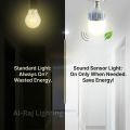 Sound Sensor LED Light Bulb | Auto On/Off | 12W Energy Saving Smart Light for Home, Stair & Corridor  Al-Raj Lighting. 