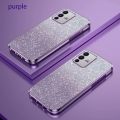 For VIVO S12 Luxury Electroplated Glitter Phone Case For Vivo S12 Pro Case Shockproof Clear Soft TPU Back Protective Cover. 