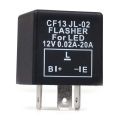 Car 3-pin Electronic LED 12V Flasher Relay for Turn Signal Blinker.