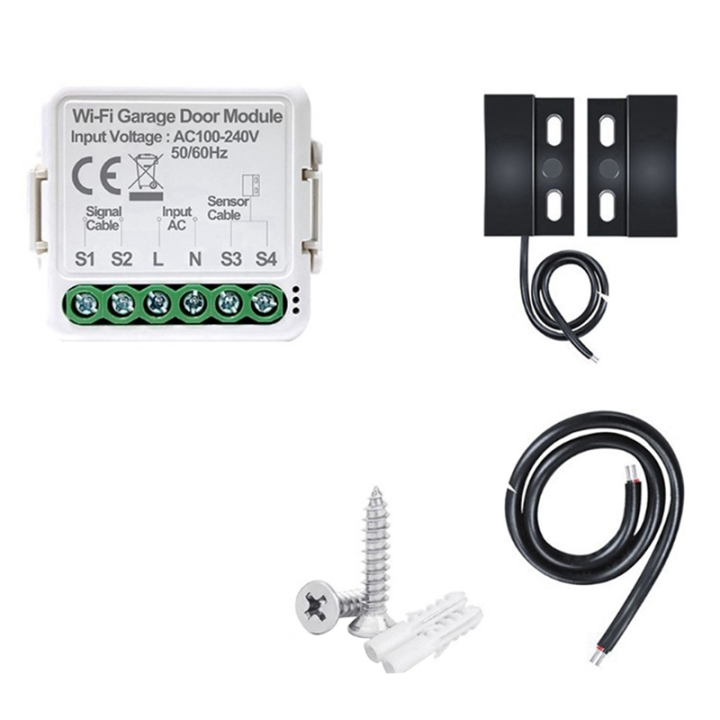 Tuya Smart WiFi Garage Door Opener Controller App Voice Remote Control Work Garage Door Opener Controller For Alexa Home Assistant