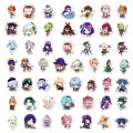 10/50/100Pcs Chibi Genshin Impact Stickers Klee Mona Xiao Eula Children Anime Stickers Laptop Suitcase Graffiti Game Scrapbook.