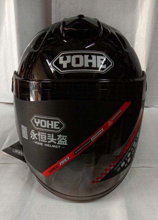 Yohe%20Halface%20Shiny%20Black%20Helmet:%20Stylish%20&%20Protective%20Motorcycle%20Helmet%20for%20Your%20Riding%20Adventures%20-%20Image%207
