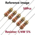 50Pcs- 220K Resistor 5% 220K Ohm Resistor Carbon Film 220K Resistors 1/4W Resistance 0.25 Watt 5% Tolerance Fixed Resistor 220K 2 Pin Leads. 