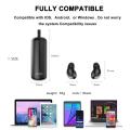 AWEI T5 TWS 5.0 Bluetooth Earphone Wireless Headphone 3D Stereo Headset With Mic Earbuds With Charging Case For iPhone Samsung Huawei Vivo Oppo.