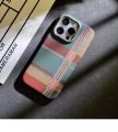 Magnetic Kevlar Carbon Fiber Pattern For iPhone 16Pro 15 Pro Maxhappy 14 13 12 Pro Plaid Personalized Phone Case For 12 13 14 Pro Max.