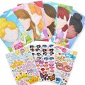 Children Kids New DIY Stickers Toys Cute Cartoon Princess Animals Dinosaur Unicorn Puzzle Sticker Games for Early Education Gift.