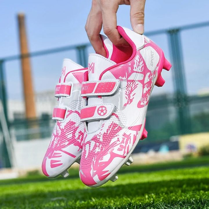 Fashion%20Pink%20Children's%20Cheap%20Football%20Shoes%20Hook%20and%20Loop%20Boys%20Girls%20Training%20Soccer%20Cleats%20Kids%20Soccer%20Shoes%20Futsal%20Sneakers%20-%20Image%207