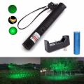 10 Miles 532nm Adjustable Focus Green Laser Pointer Beam Light Pen +Star Cap 5mw. 