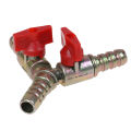 【Fashion】Y 3 Way Shut Ball Valve With Fitting Hose Barb Fuel Gas 8MM.