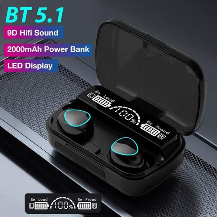 M10 Wireless Bluetooth Headset/earbad Touch Control Digital Display Panel Version 5.1 Waterproof Bluetooth Cannon
