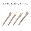 10Pcs Metal Hair Clips For Styling Sectioning Professional Salon Hairpin Clamp NOVO.
