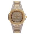 Elegant Luxury Full Diamond Quartz Watch Women's Fashion Casual Full Diamond Wristwatch for Ladies Girl. 