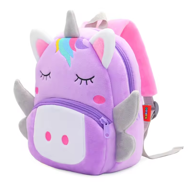 10x11%20Inches%20Toddler%20Plush%20Unicorn%20Backpack%20Cute%20Baby%20Backpacks%20for%20Boy%20Girl%20Mini%20Backpack%20Preschool%20Baby%20Schoolbag%20-%20Image%202
