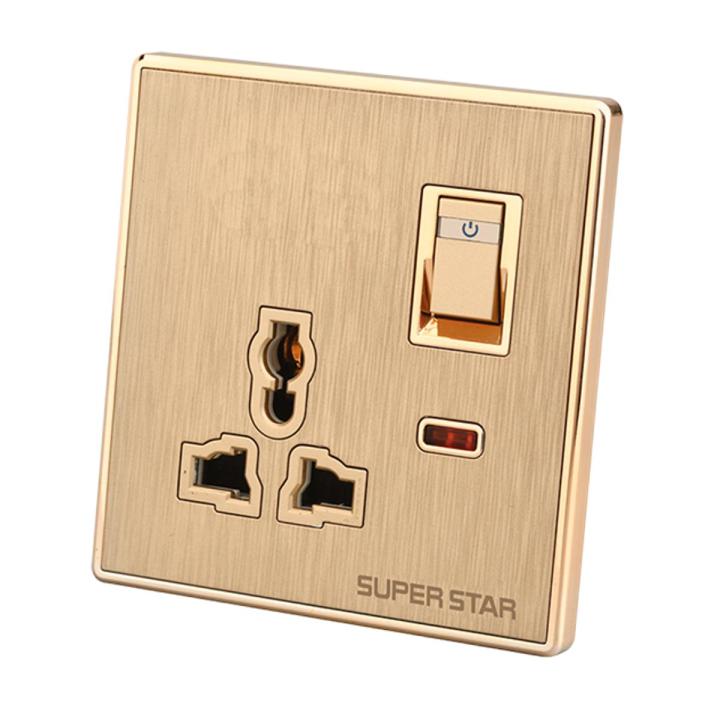 Super Star Glamour 13A 3 Pin Multi Function Combined Socket with Switch ...
